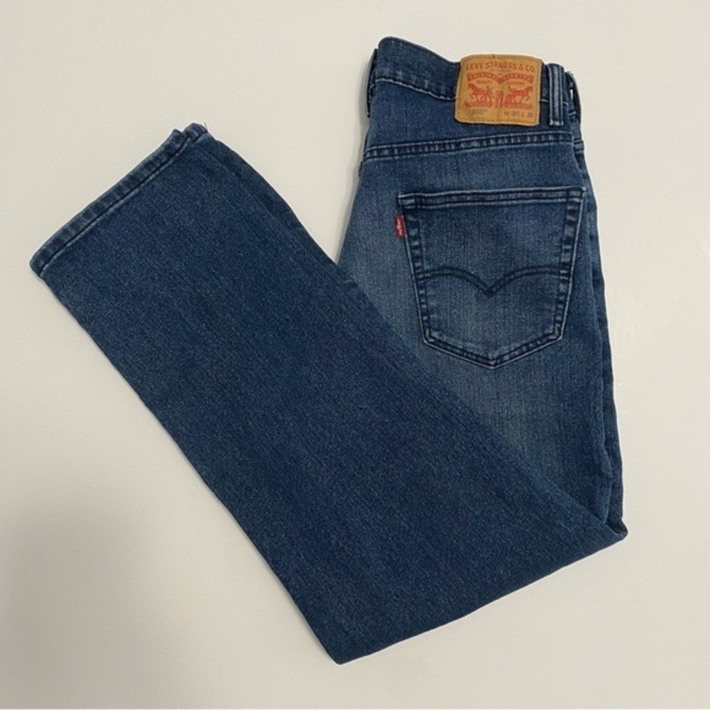 Levi's Men's 550 Straight Leg Denim Blue Jeans 36x30